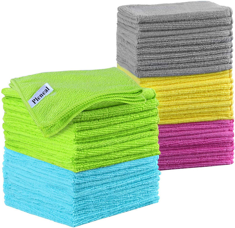Pleneal Microfiber Cleaning Cloths – Perfect for Cleaning Eyeglasses, Camera Lenses, iPad, Tablets, Phones, iPhone, Android Phones, and Other Delicate Surfaces