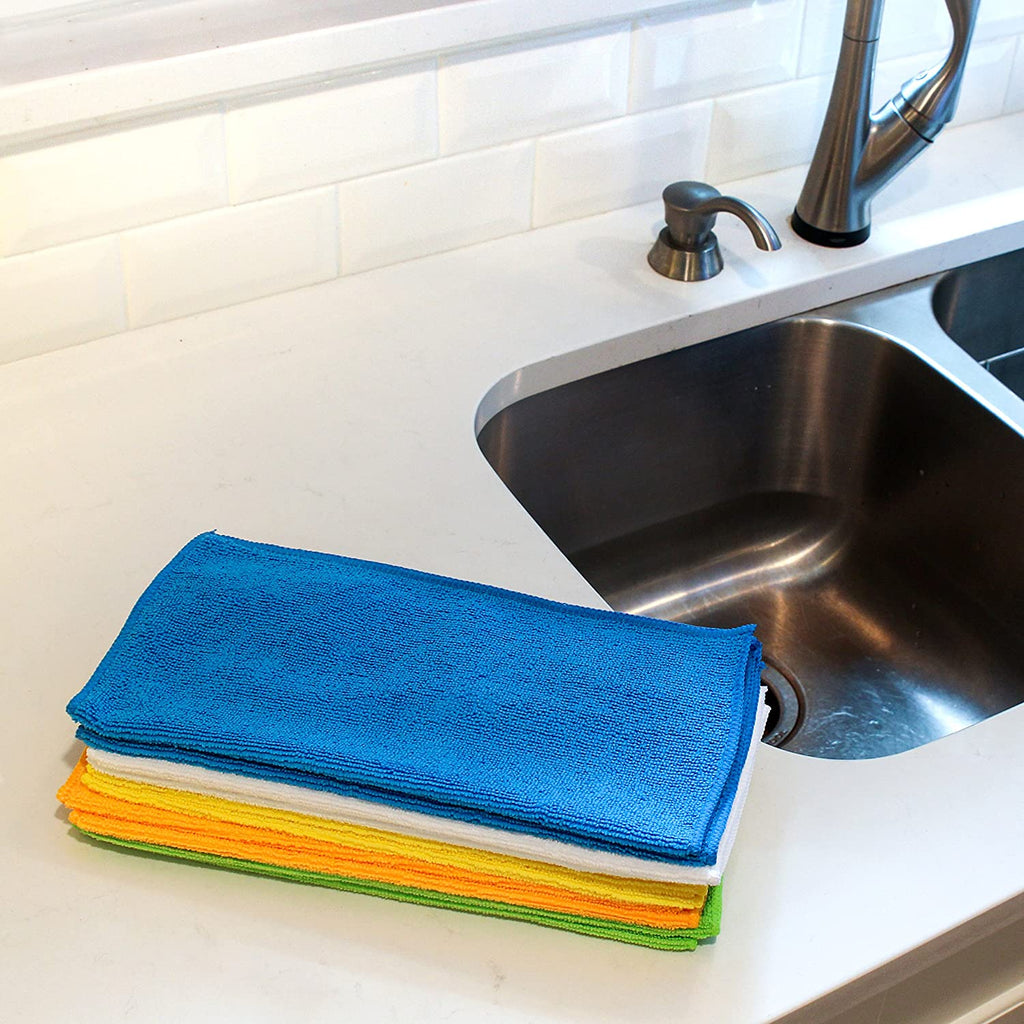 Pleneal Microfiber Cleaning Cloths – Perfect for Cleaning Eyeglasses, Camera Lenses, iPad, Tablets, Phones, iPhone, Android Phones, and Other Delicate Surfaces
