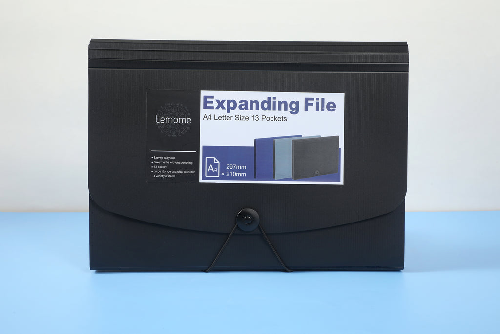 Lemome A4 Paper Expanding File Folder Pockets Accordion Document Organizer